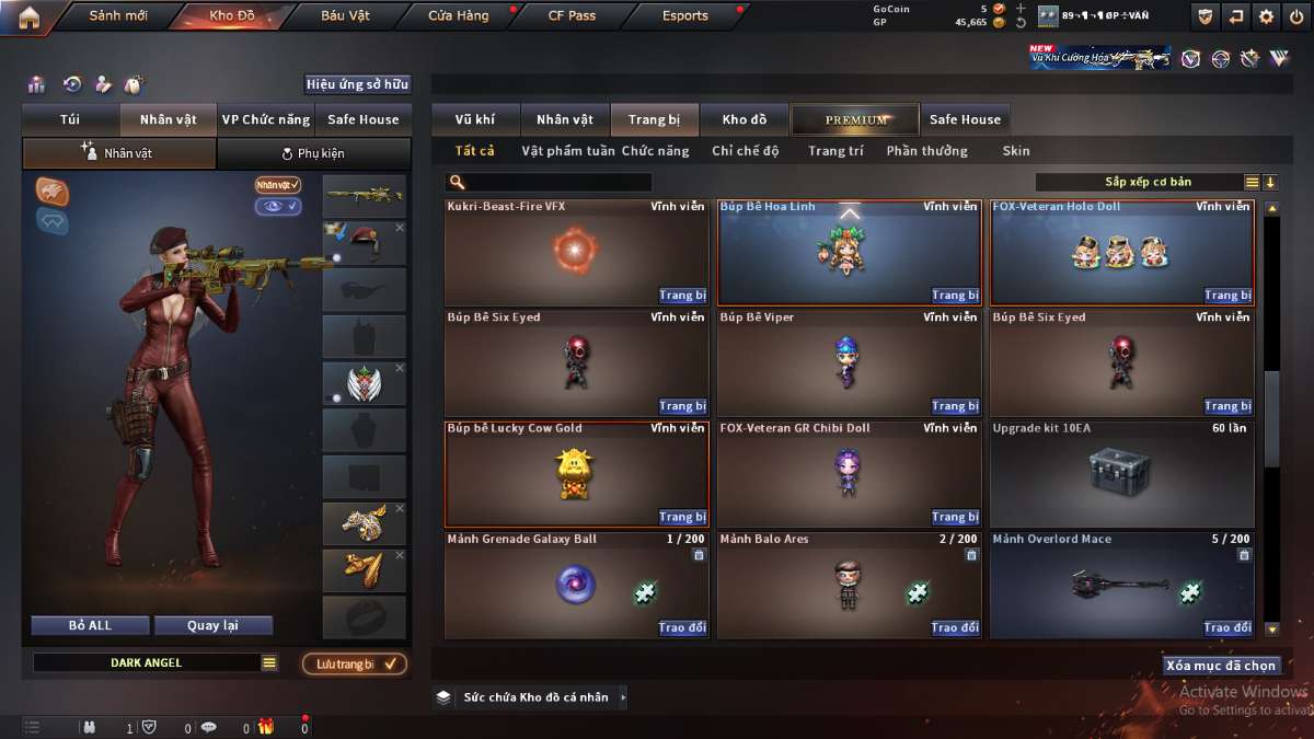 shop acc cf uy tin gia re